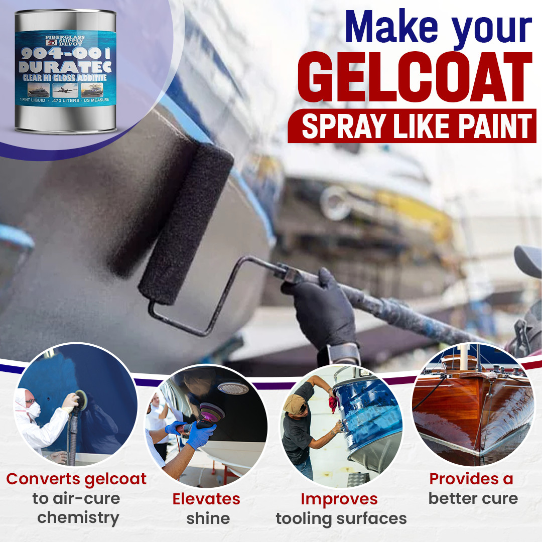 904-001 Duratec Clear Hi-Gloss Additive for Gelcoat (Pint)