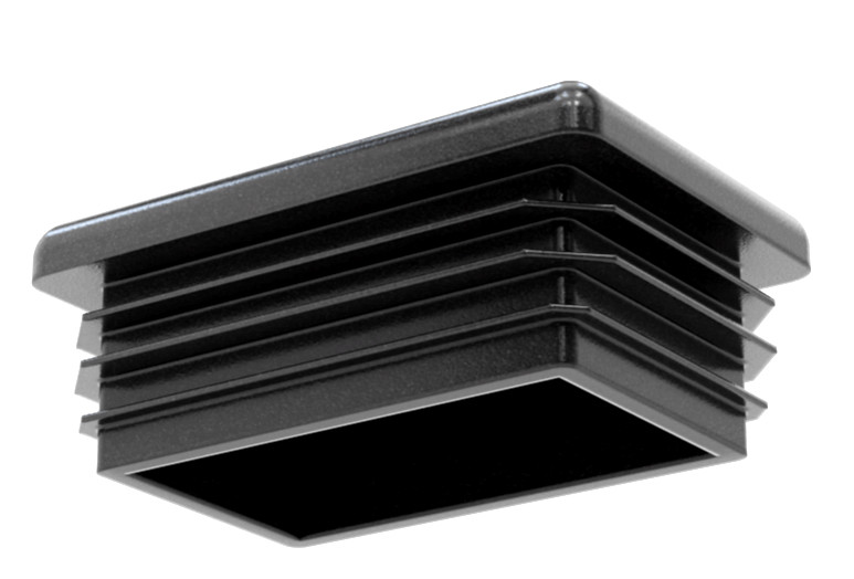 1” X 2” Rectangle End Cap Plugs Rectangular Tubing Caps Various Package Sizes