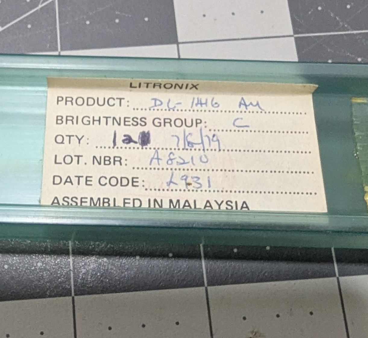 Vintage 5 Pcs LITRONIX DL1416 AM, 4-Digit 16-Segment LED DISPLAY (USED)
