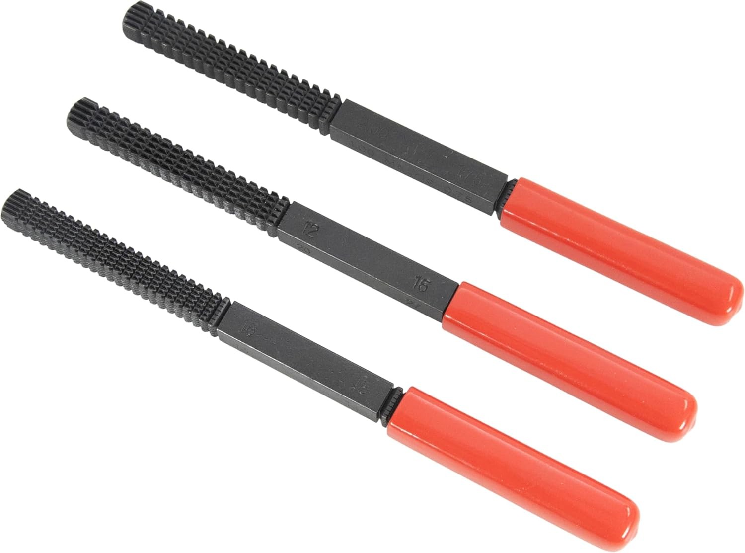 HFS(R) 3PCS Thread Repair File Set High Carbon Steel Thread Restorer SAE&Metric