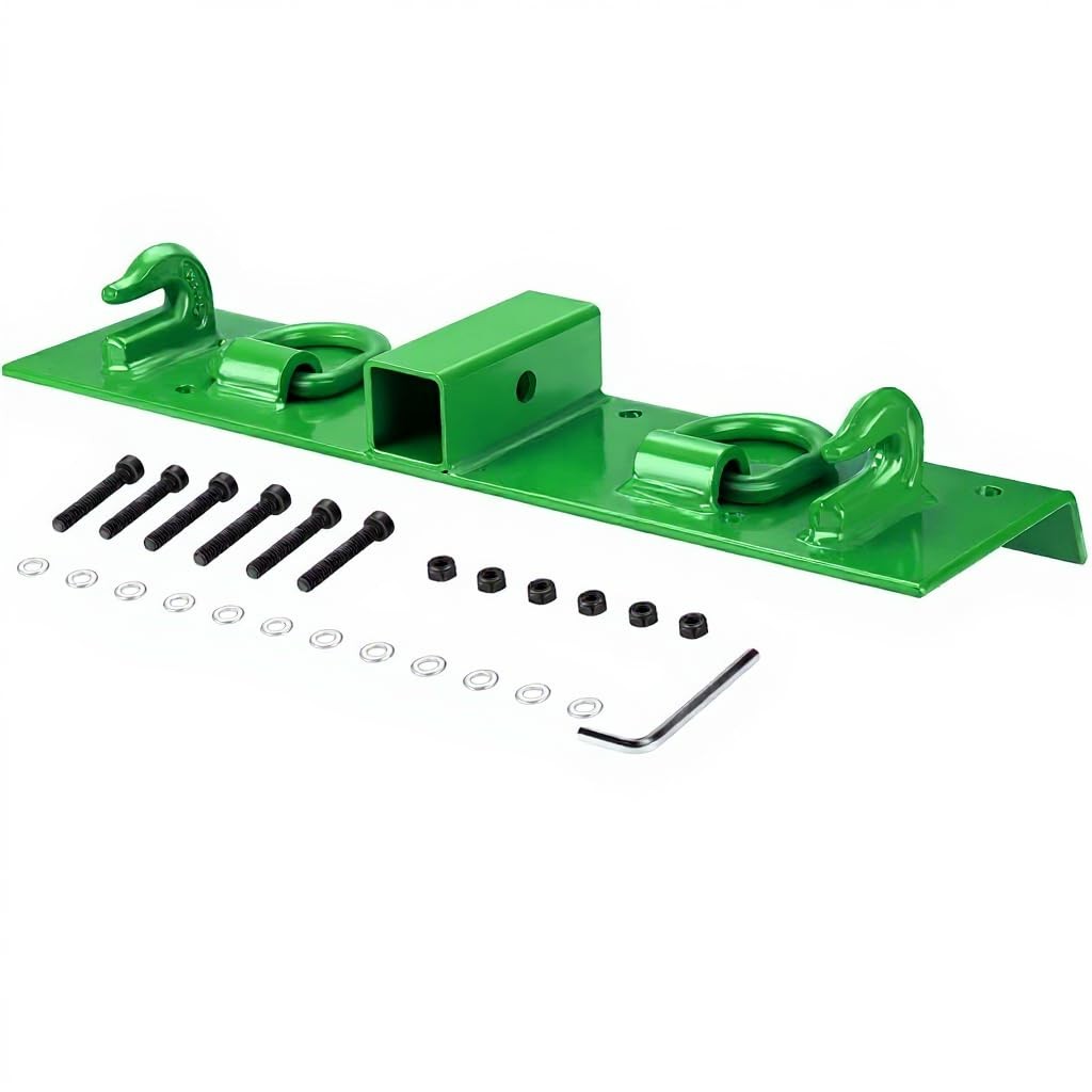 Bolt on Grab Hooks & D Rings & 2″ Receiver For John Deere 1025R Compact Tractor