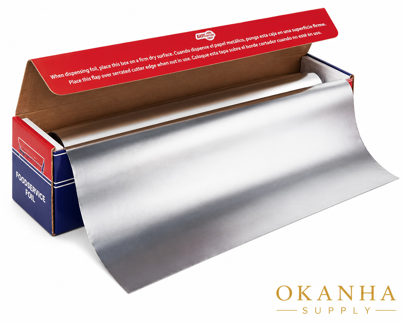 18″ x 500 Feet Heavy Duty Aluminum Foil Rolls, Commercial-Grade Wrap, 1 Count