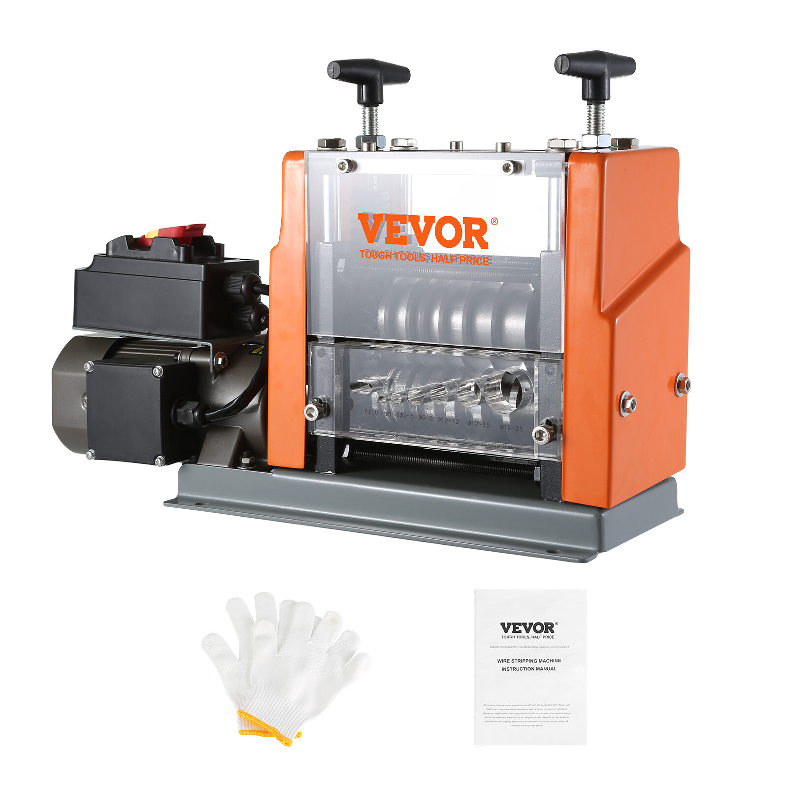 VEVOR Electric Wire Stripping Machine Copper Cable Stripper 0.06”-0.98” 60 W