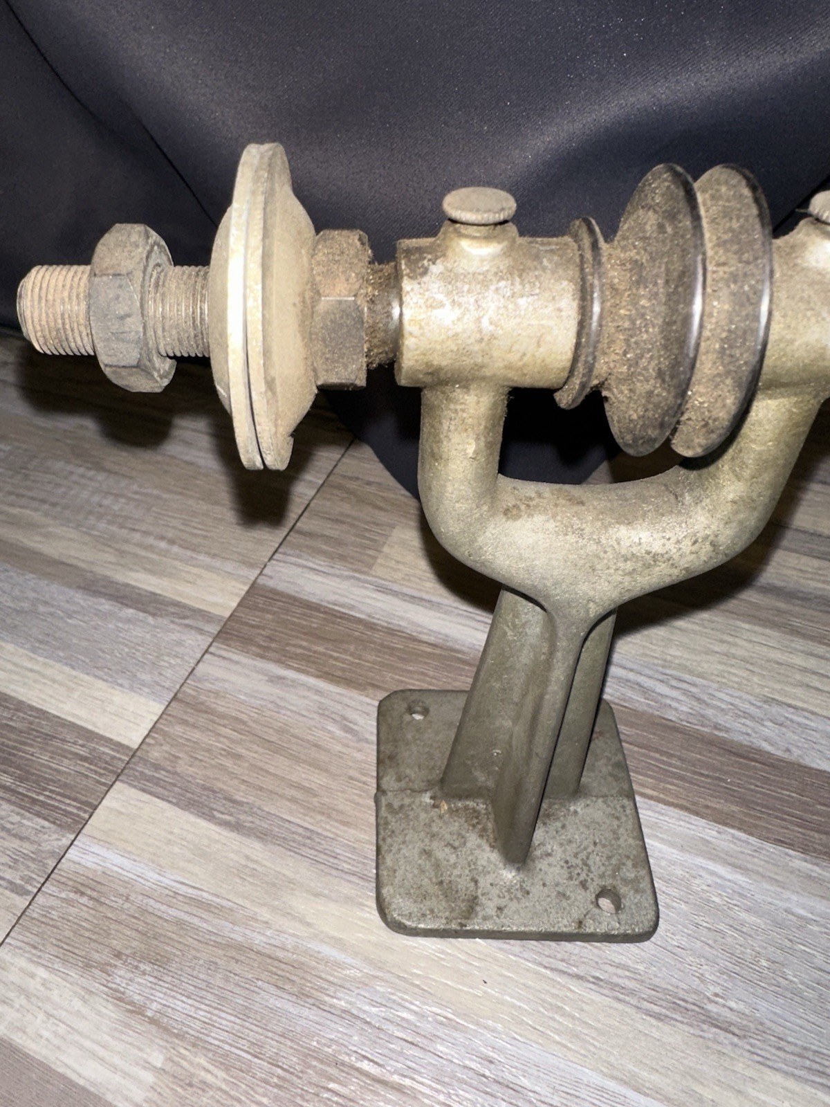 Vintage Belt Driven Bench Grinder Arbor