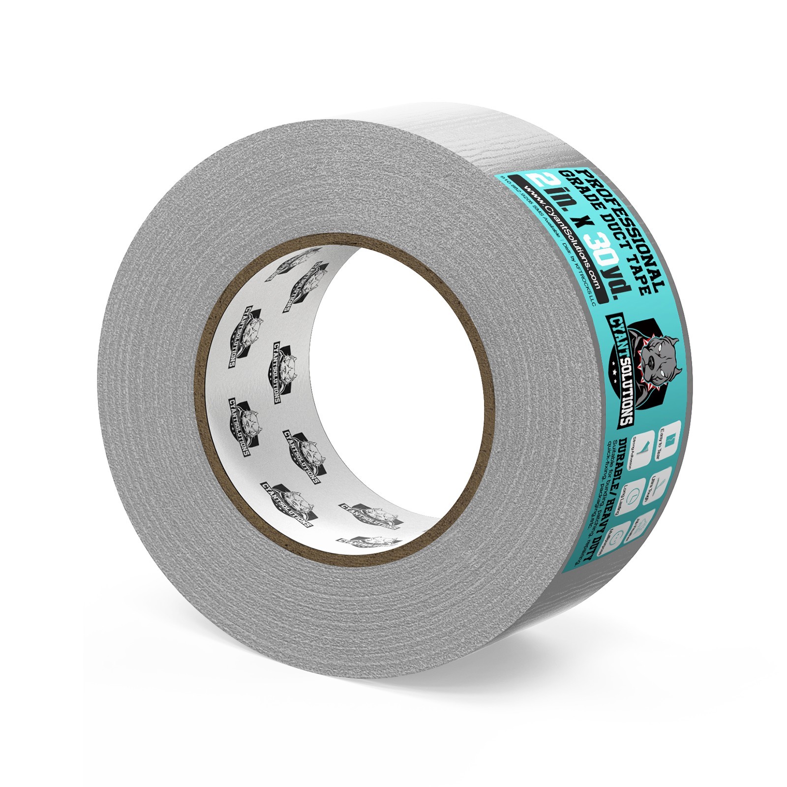 FDS Grey Duct Tape – 2x30yd – Indoor and Outdoor Use – Easy to go Version