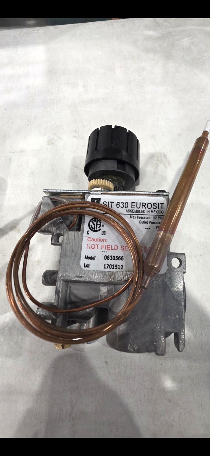 SIT 630 Eurosit Gas Control Valve 0630566 Commercial Fryer Heater Thermostat