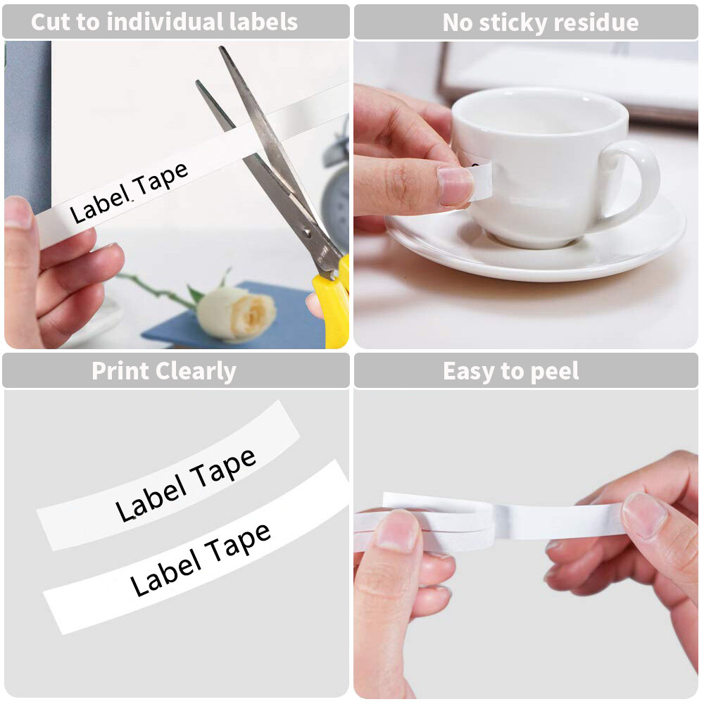 10x TZe-515 TZE 515 White on Blue 6mm Label Tape Fit For Brother PT-D200SA