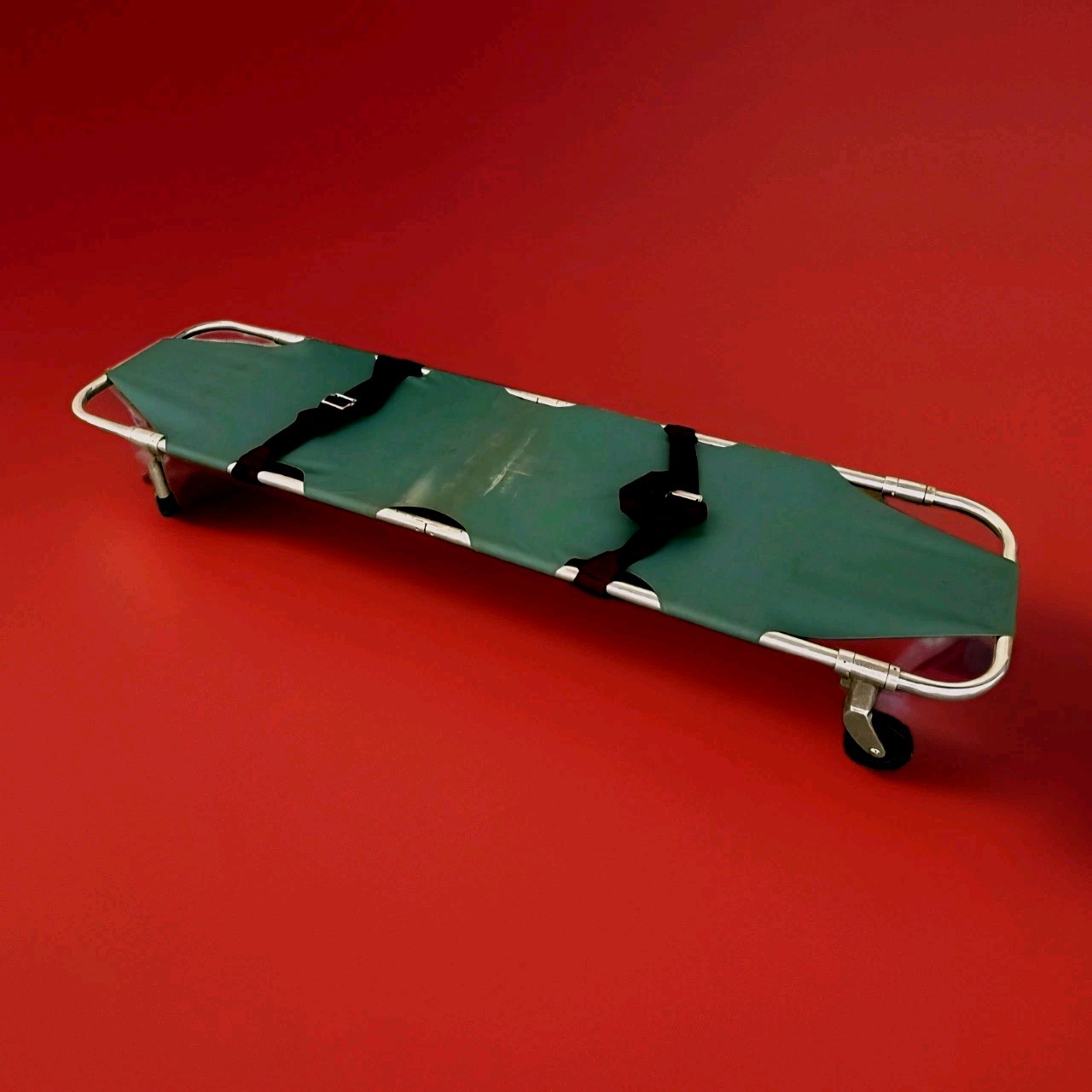 FERNO WASHINGTON INC 2-WHEEL FOLDING STRETCHER Local PU Welcome W/ Alum Cabinet