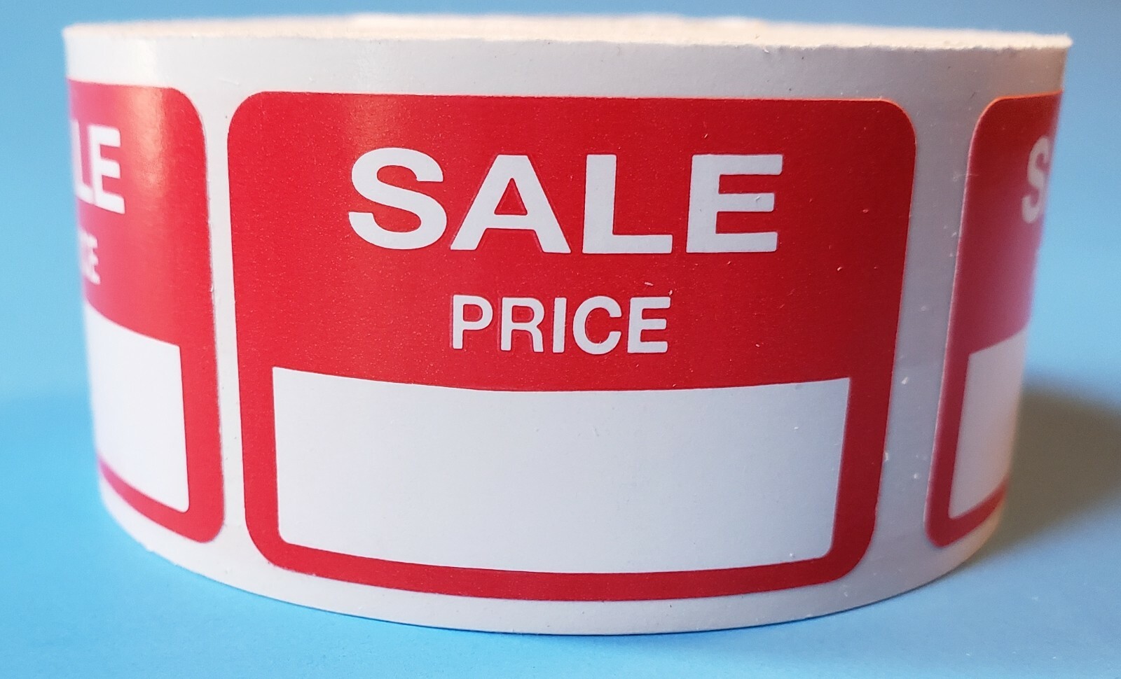 1000 Self-Adhesive Sale Price Rectangular Retail Labels Sticker Merch Tag Red