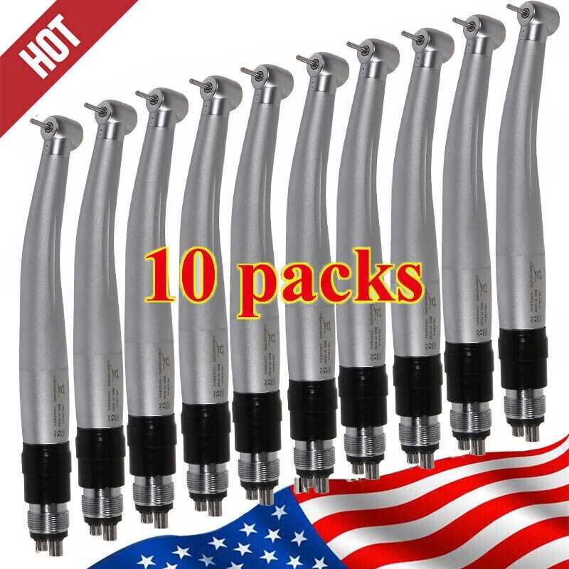 10*NSK Style Dental High Speed Turbine Handpiece with Quick Coupler Swivel 4Hole