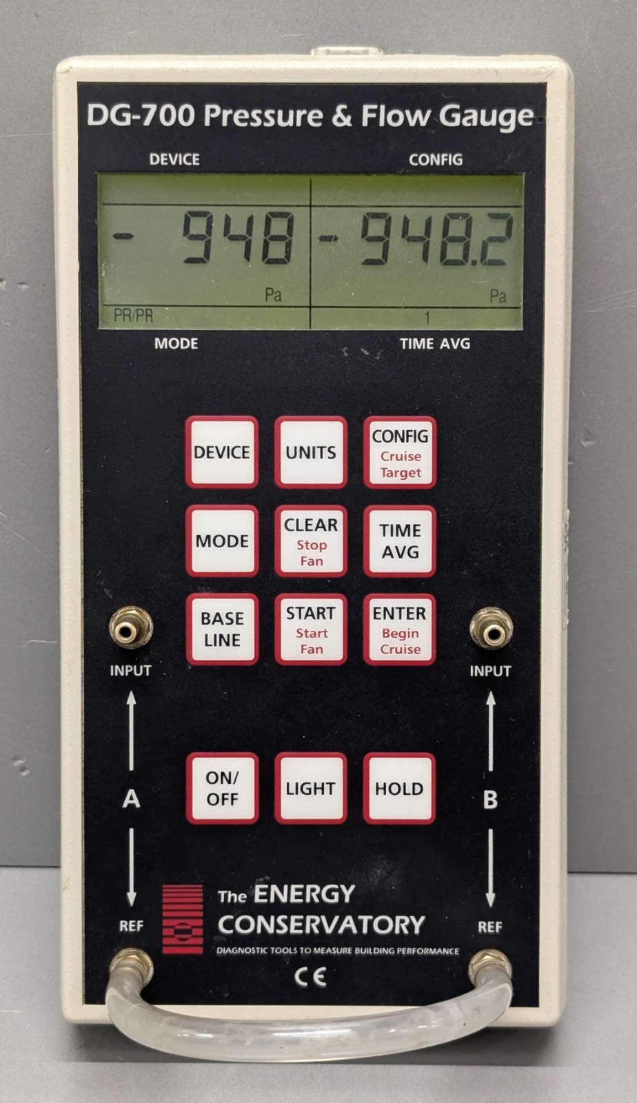 TEC DG-700 blower door manometer pressure flow gauge with USB TESTED warranty