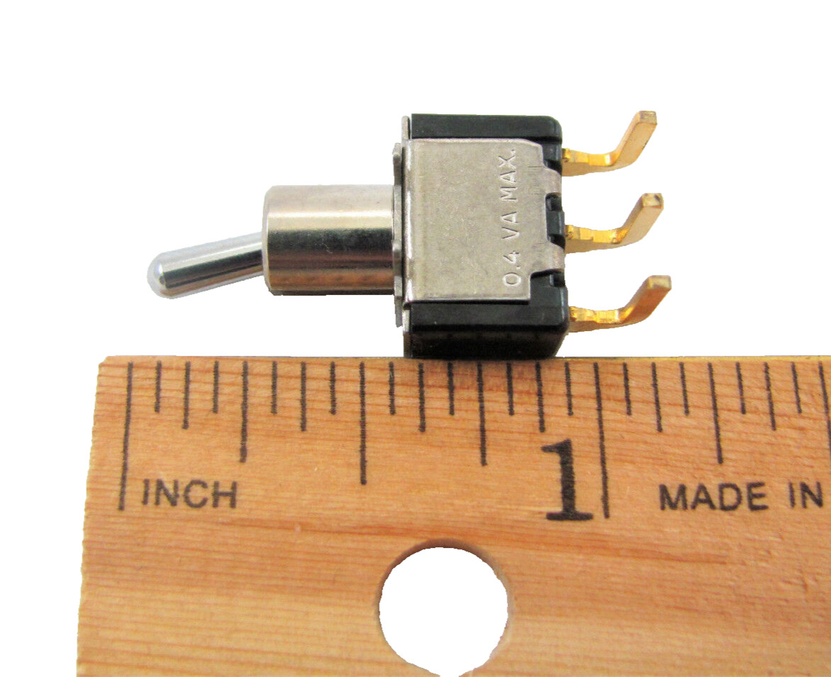 (2x) SPDT On-None-On Toggle Switch w/ Right Angle PC Pins – 0.4VA Max FREE SHIP