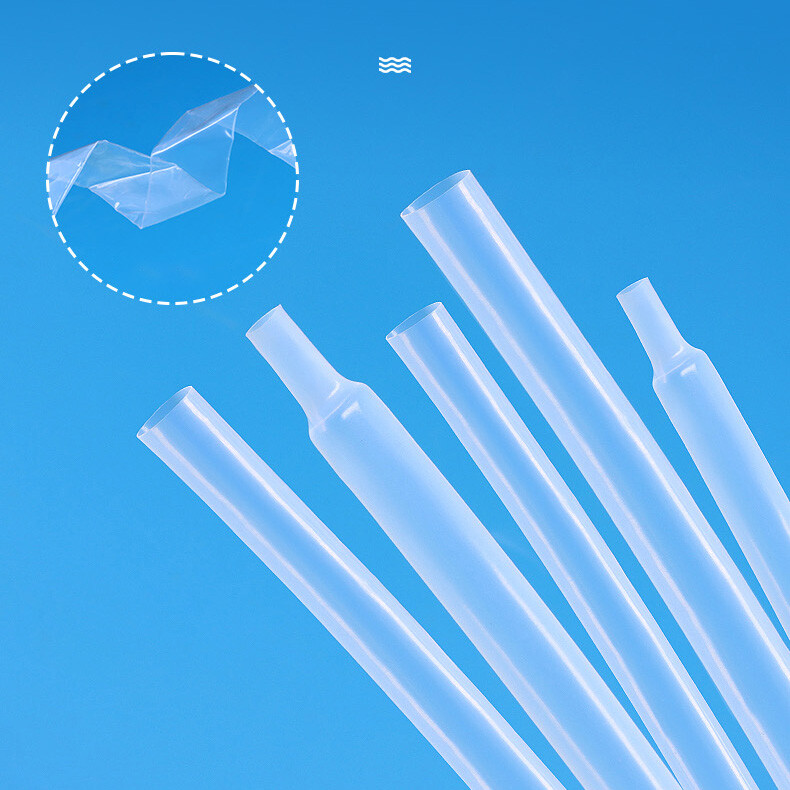 1.7:1 Clear PTFE Heat Shrink Tubing 260°C HIGH TEMP Tube Sleeving 0.5mm to 40mm