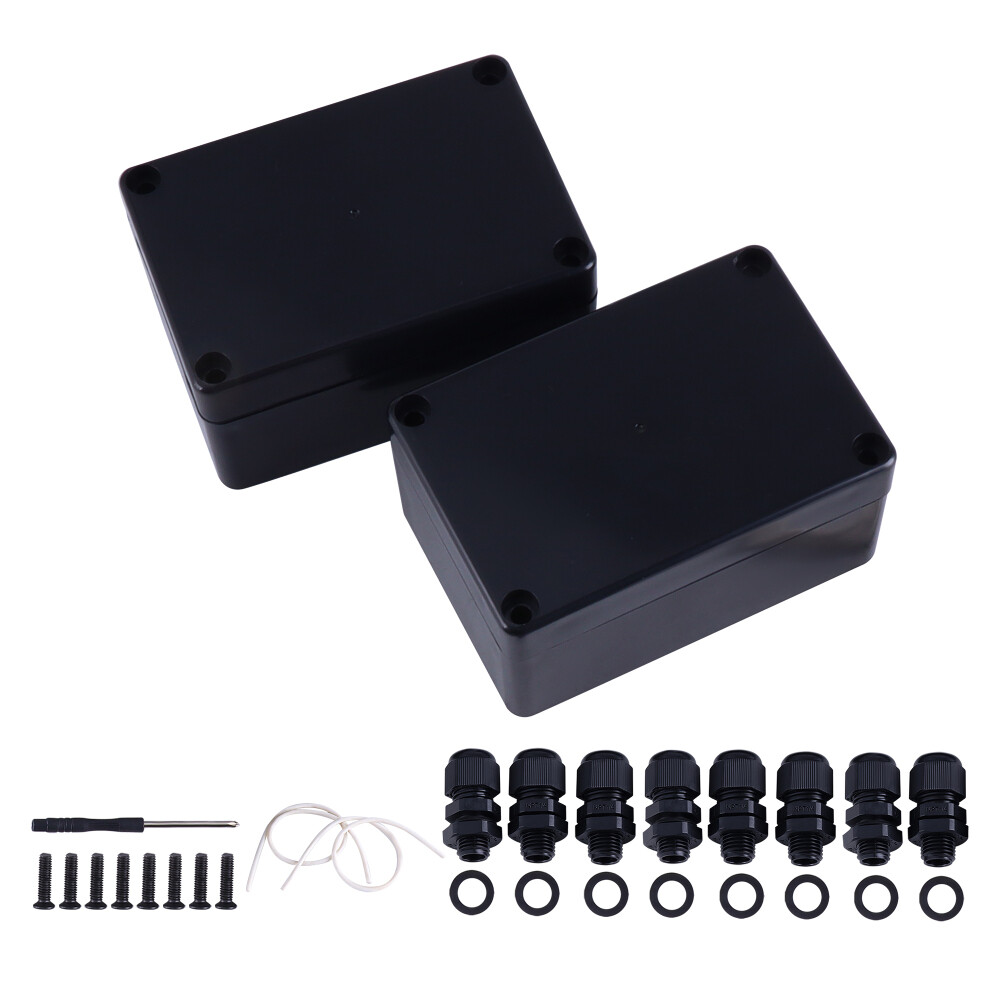 2x Waterproof Plastic Project Box Electronic Enclosure Case 100x68x50mm US Stock