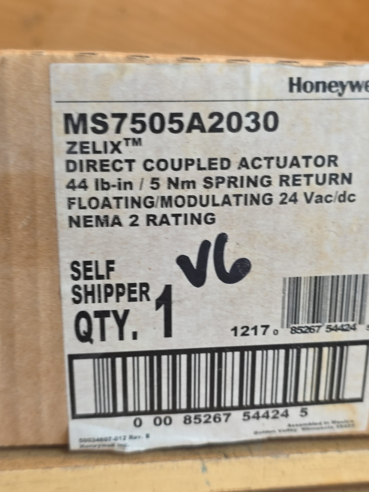 Honeywell MS7505A2030 Zelix Direct Coupled Actuator *WE*SHIP*TODAY*
