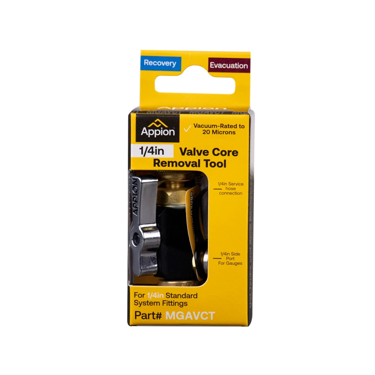 Appion MGAVCT 1/4″ MegaFlow Vacuum-Rated Valve Core Removal Tool