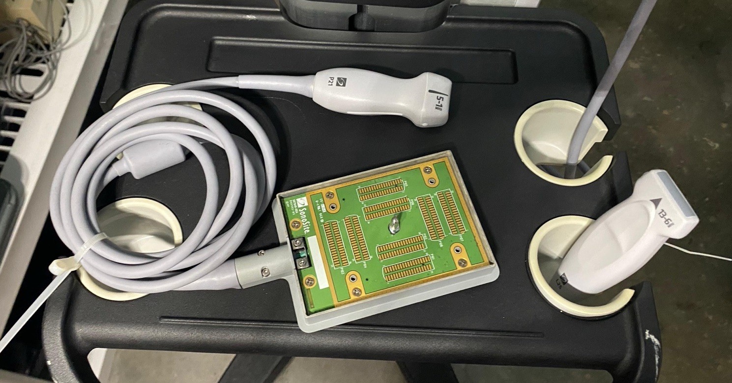 Sonosite M-turbo ultrasound With 13-6 Mhz Transducer and 5-1 Mhz Transducer