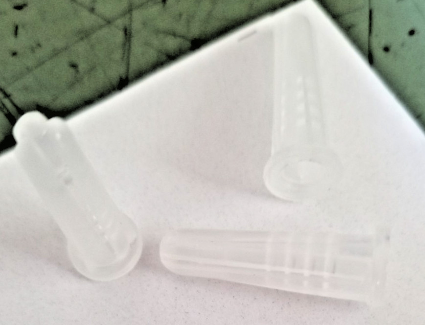 Conical Plastic Anchors 1/4″ #10-#12 x 1″ Blue, Red, White or Clear, Made in USA