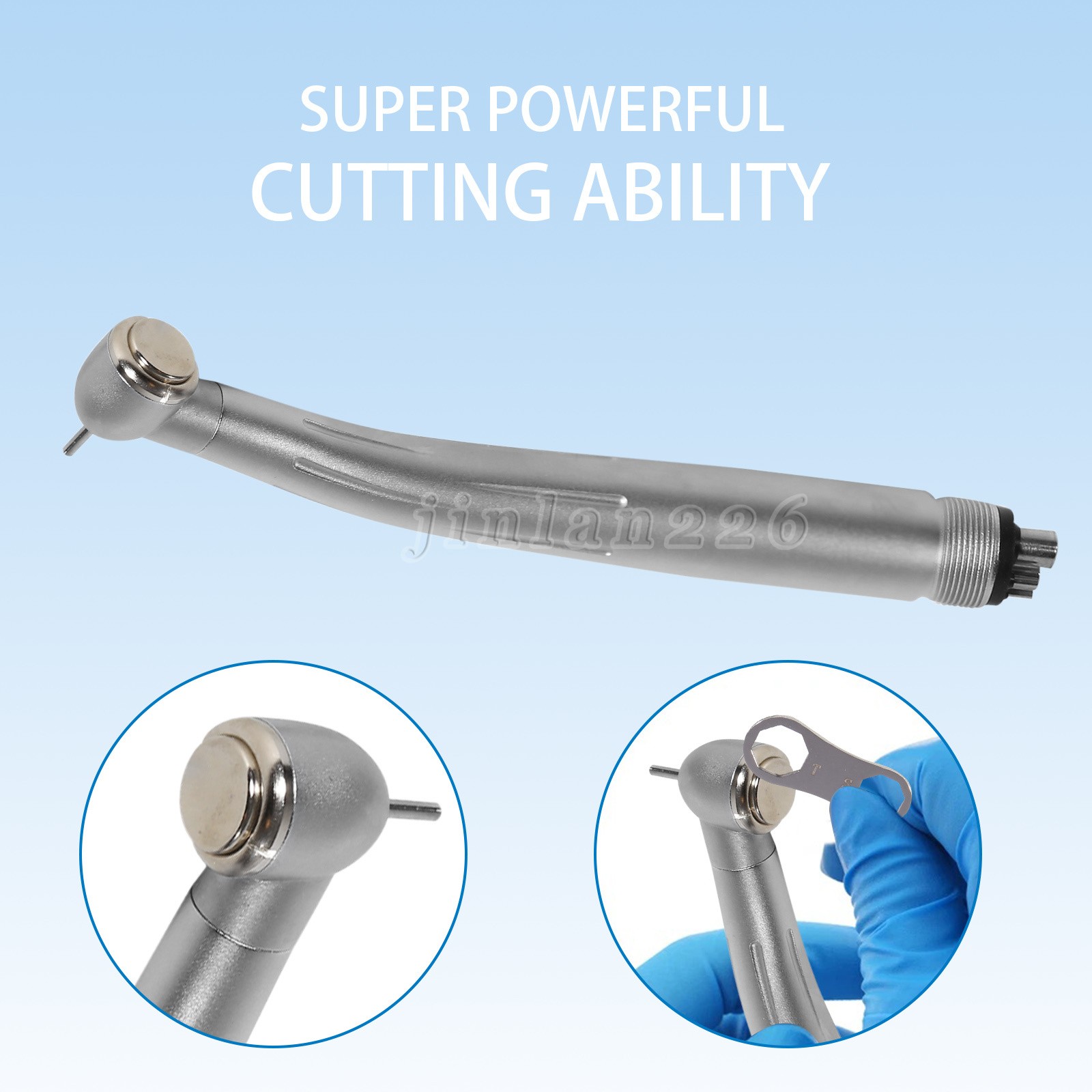 KaVo Style Dental Fiber Optic LED E-generator High Speed Handpiece Turbine 4HOLE