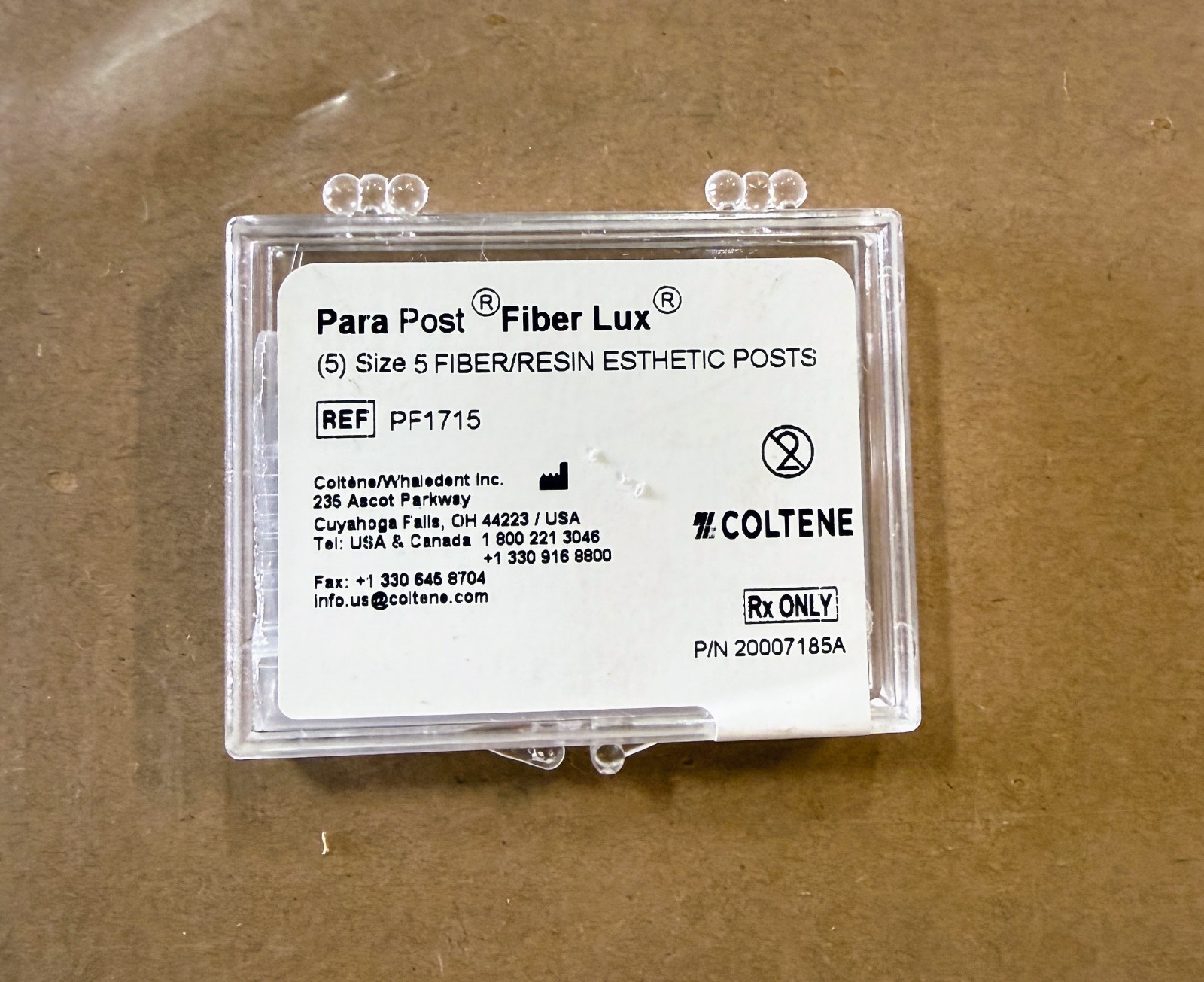 *15-Pieces* Coltene Fiber Lux Fiber/Resin Esthetic Size-#5 Posts PF1715