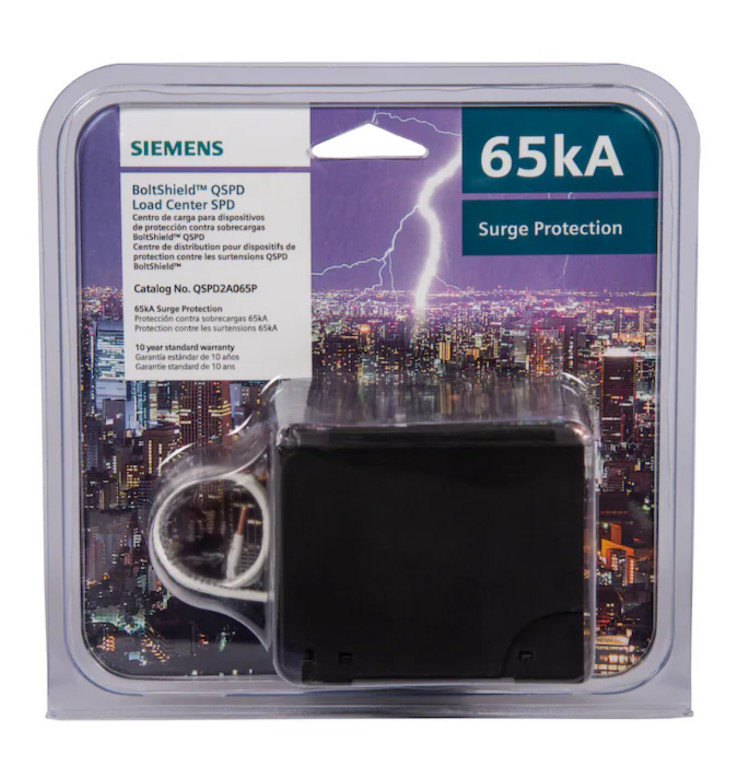 SIEMENS BoltShield 120/240V 65KA AC Home Surge Protection Device QSPD2A065P
