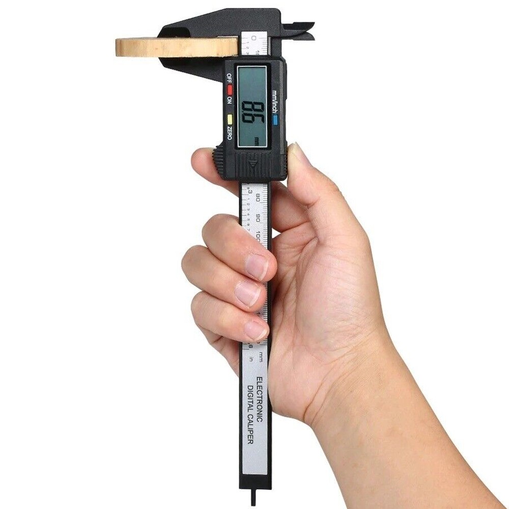 6”LCD/150mm Digital Vernier Caliper Micrometer Measure Tool Gauge Ruler Plastic