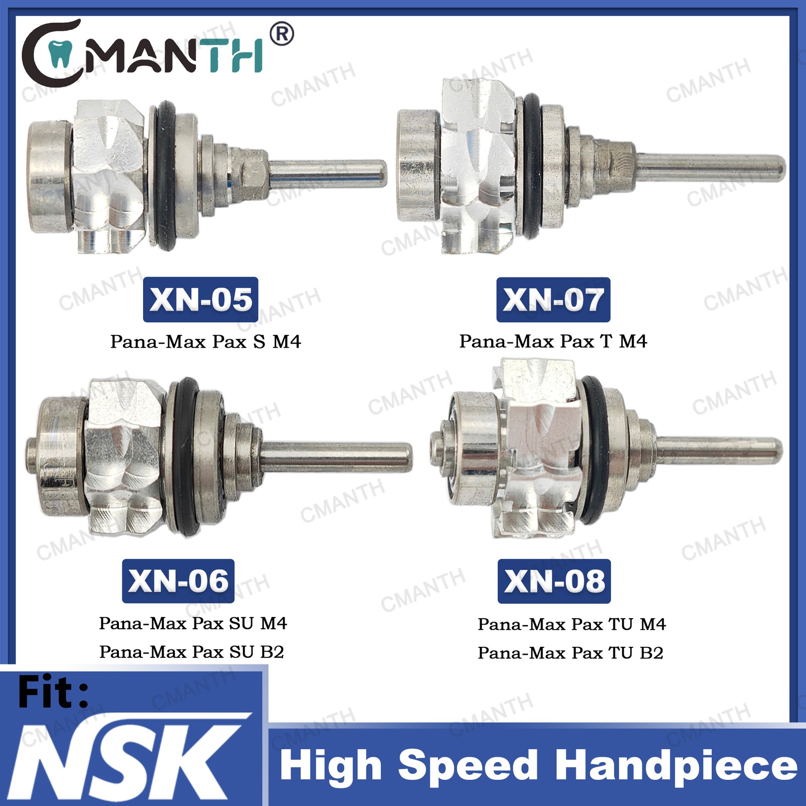 Dental Turbine Cartridge Replacement Air Rotor fit for NSK High Speed Handpiece
