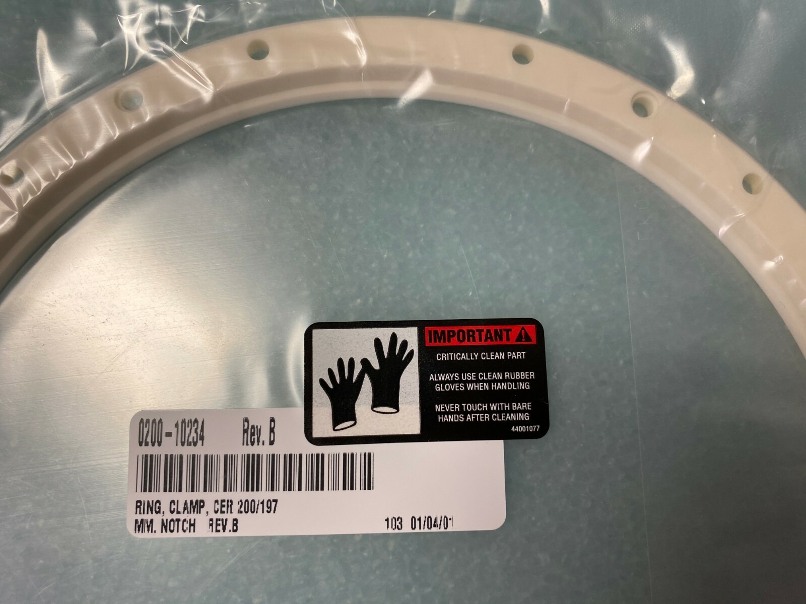 0200-10234 RING, CLAMP, 200MM, 197MM, NOTCH, HEWEB