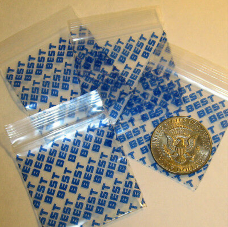 DIME BAGS 1000pc 2″x 2″ ziplock baggies WE CHOOSE STYLES (100pc x 10 packs)