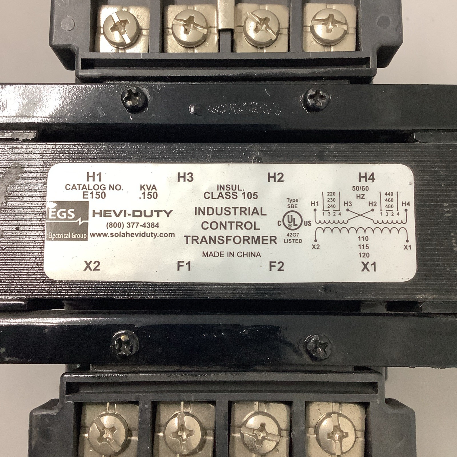 EGS E150 Industrial Control Transformer 240/480VAC (B220)