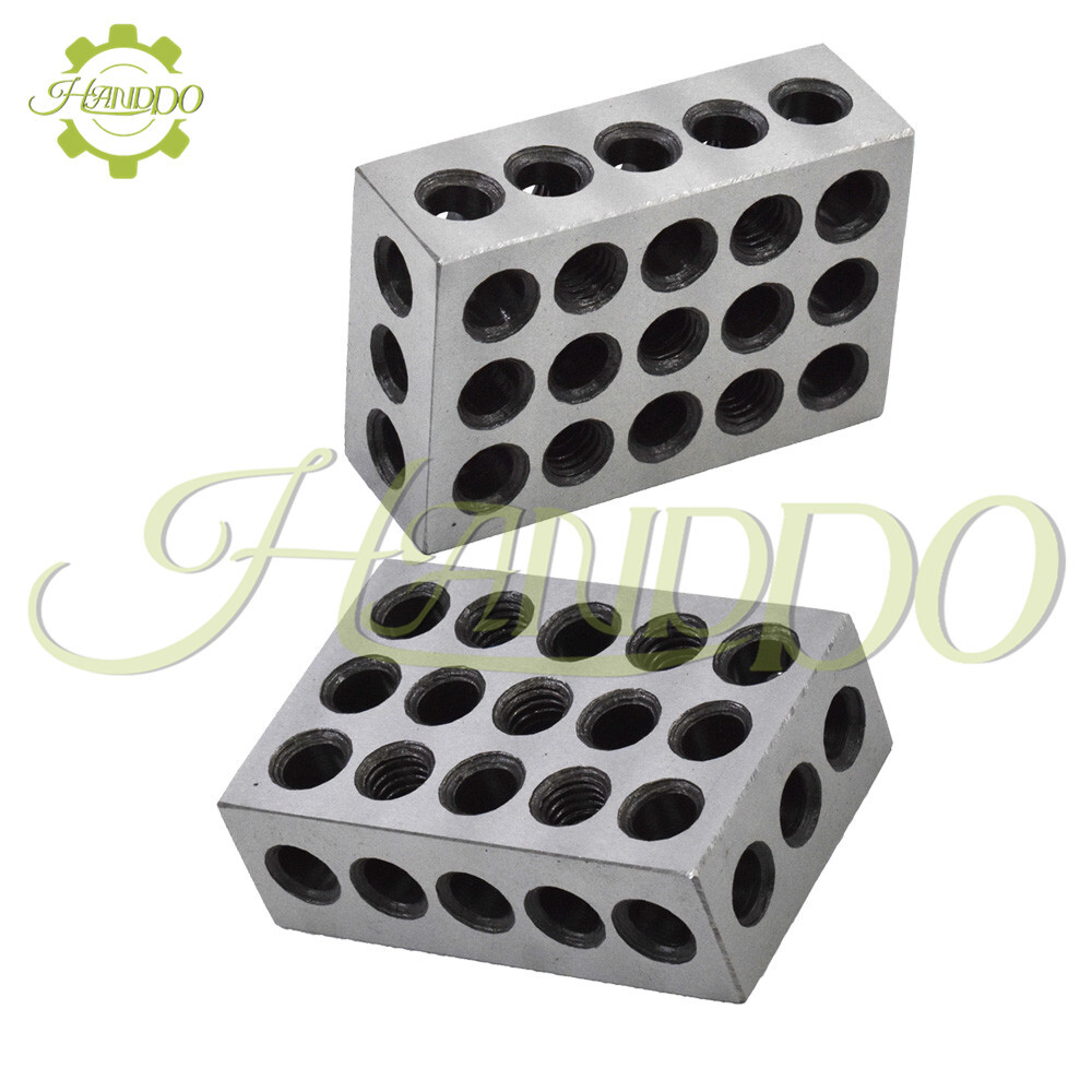 Ultra Precision 1 Matched Pair 1-2-3 Blocks 23 Holes .0002″ Machinist 123