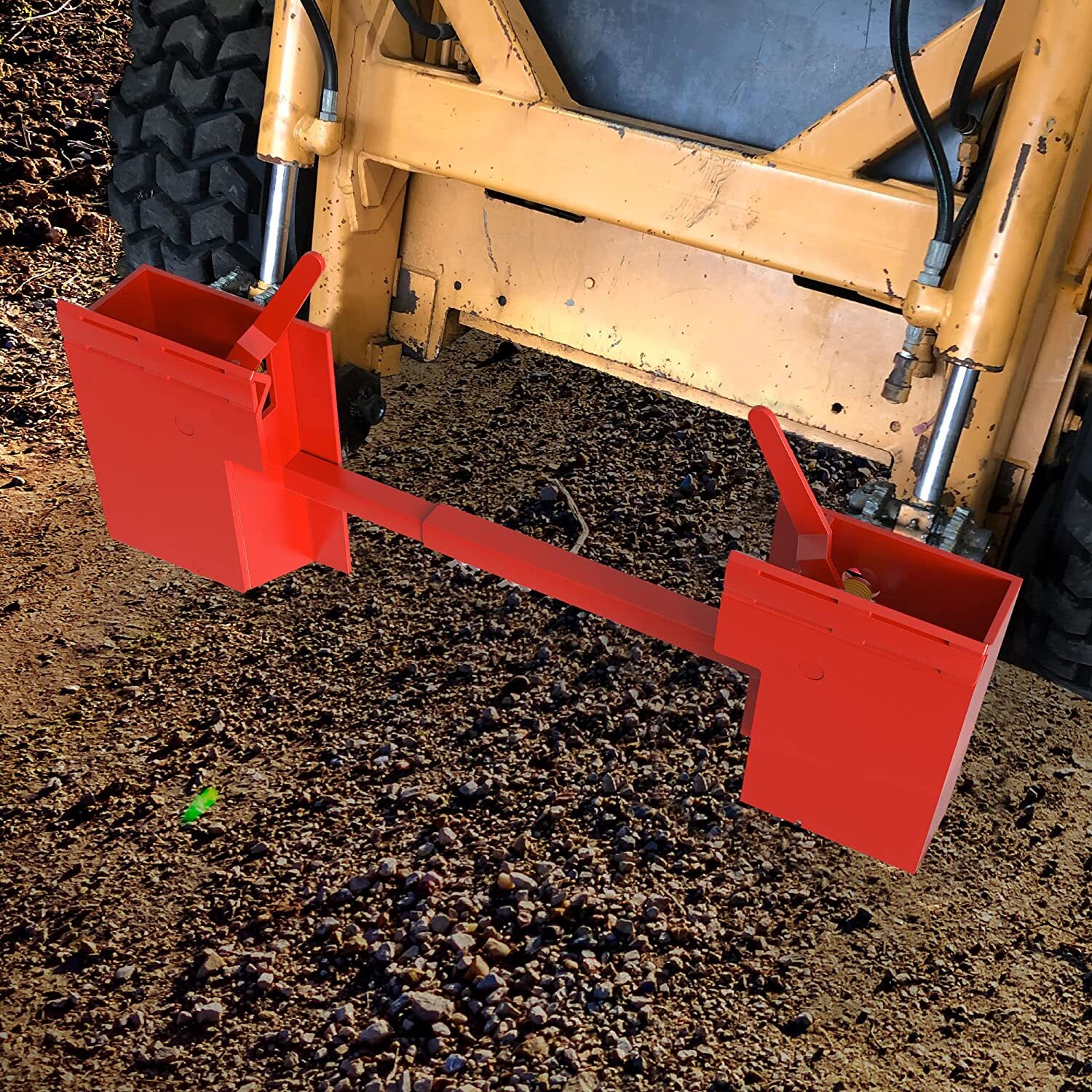 Skid Steer Quick Attach Conversion Adapter W/ Adjustable Cross Brace Universal