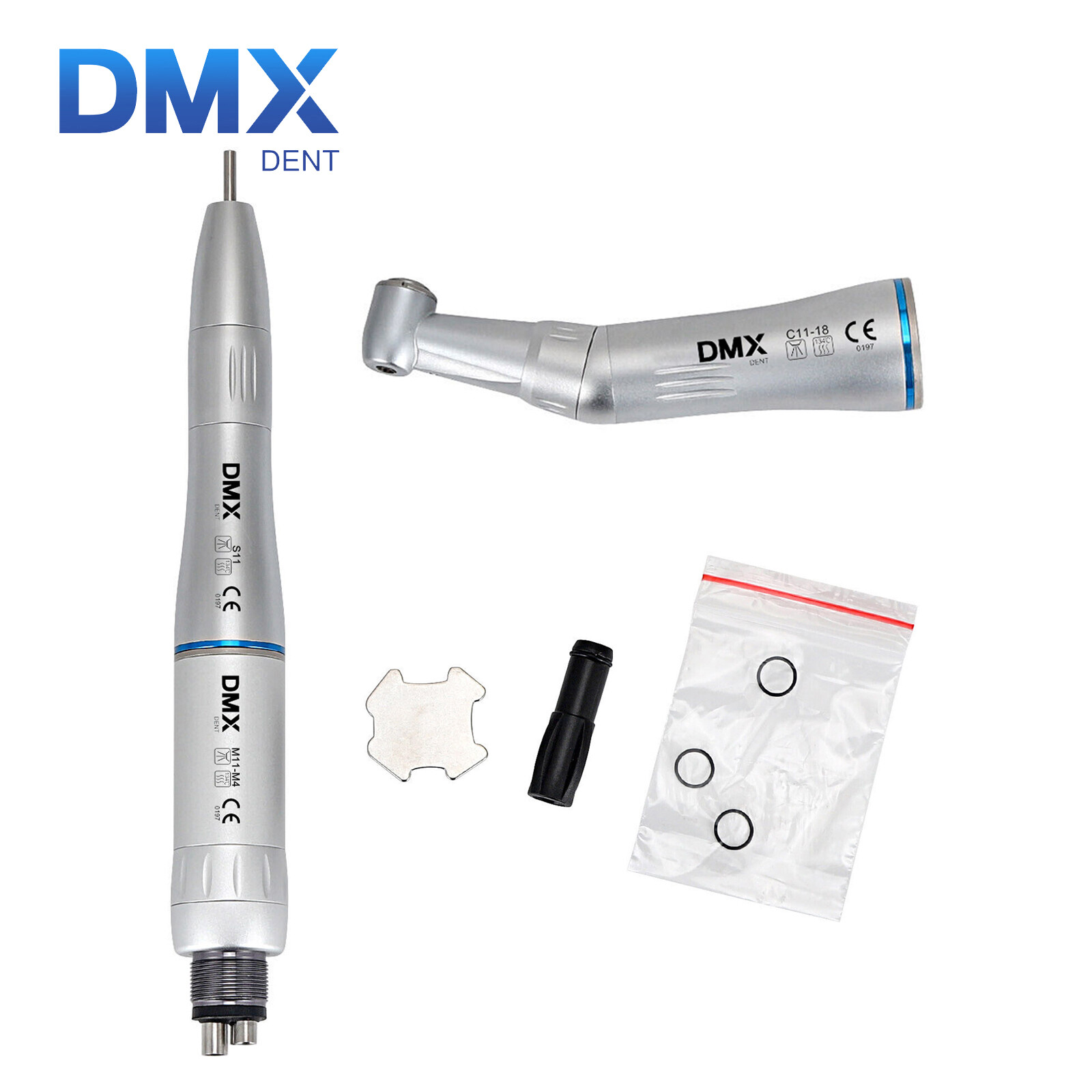 Dental Slow Speed Handpiece Inner Water Contra Angle/ Straight/ Air Motor 4-Hole