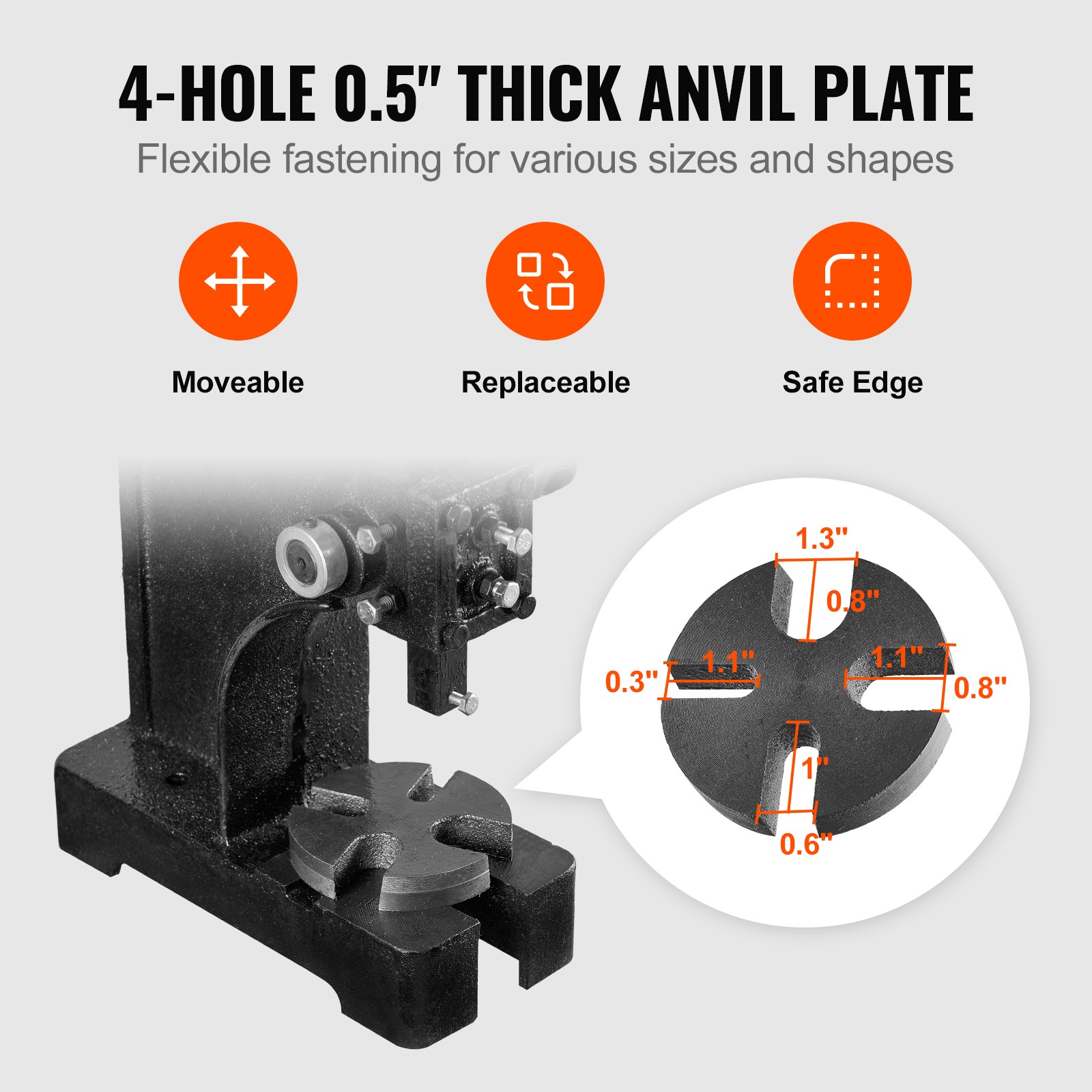 Arbor Press 1 Ton Manual Desktop Press Lever Mountable Bearings Cast Iron