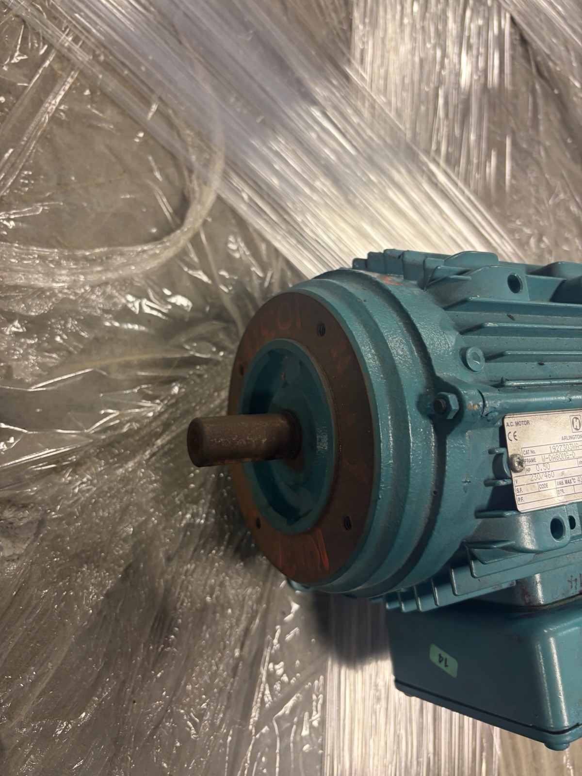 Brook Hansen 0.18 695rpm 8 Pole low speed 3 PHASE AC Induction Motor W-DA80MG-D