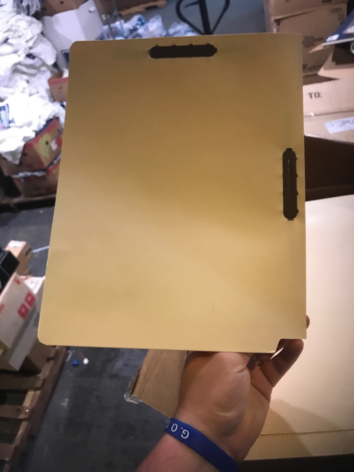 Lot Of 50 Smead Medical End Tab Folder Fastener 3 Locations 8.50″X11″ Manila