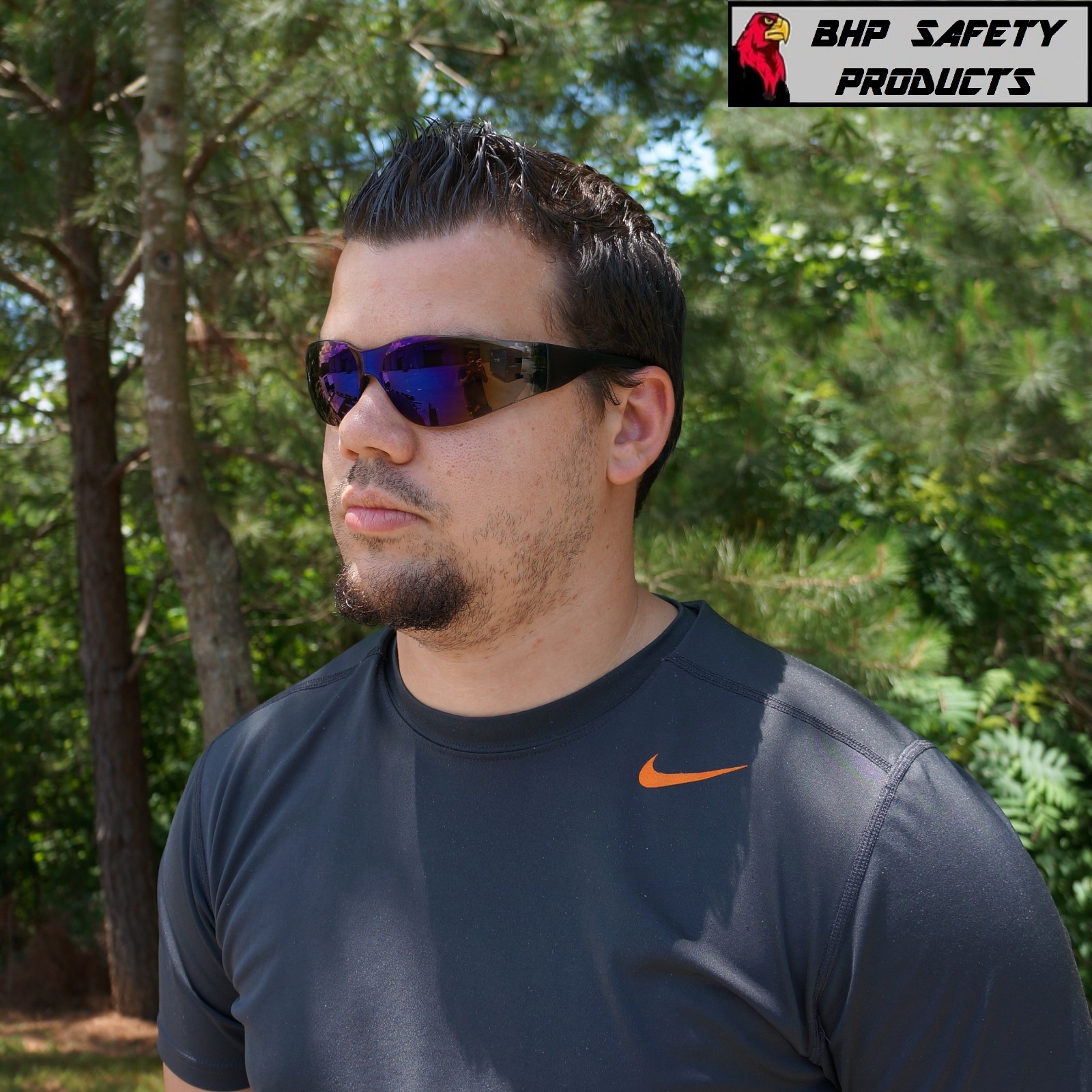PYRAMEX INTRUDER SAFETY GLASSES BLUE MIRROR LENS SUNGLASSES S4175S (3 PAIR)