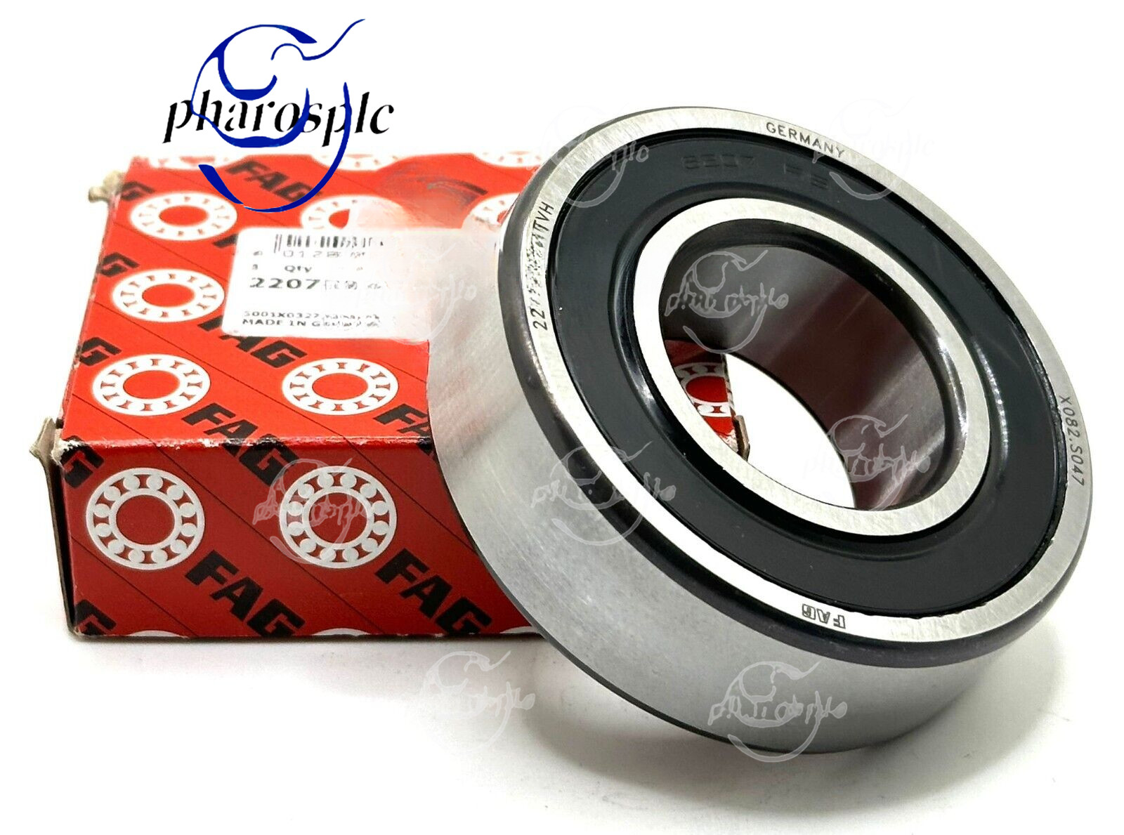 FAG 2207 2RS TVH SELF-ALIGNING BALL BEARING, RUBBER SEALED 35x72x23mm