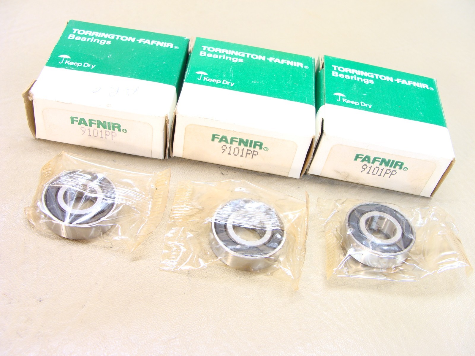 NEW lot of 3 FAFNIR 9101PP bearing made in Japan