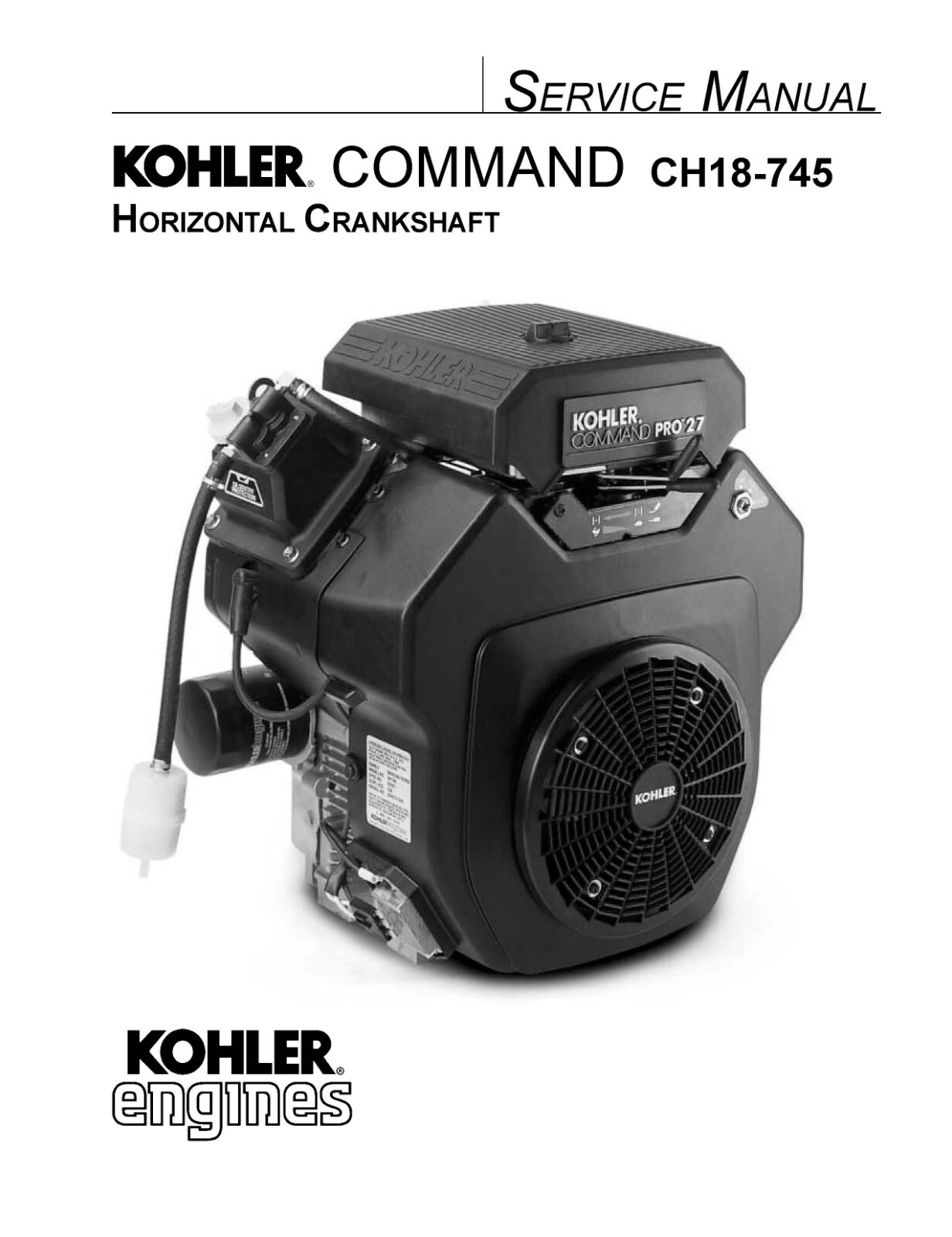 18-745 Engine Service Repair Manual Fits Kohler Command CH18-745