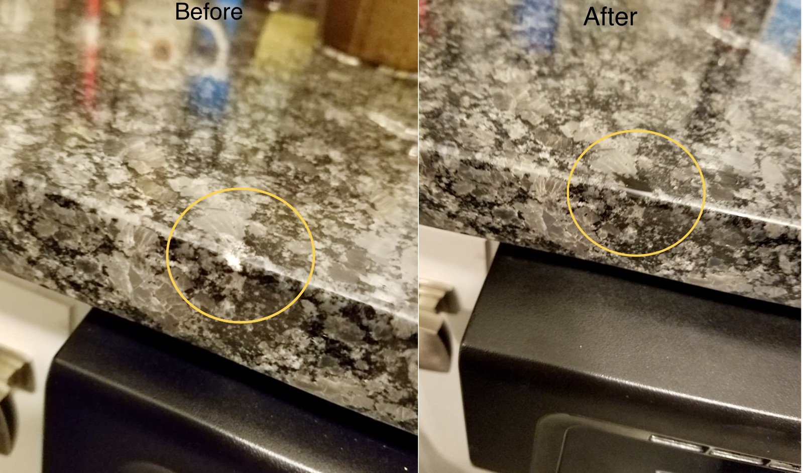 BLACK ACRYLIC REPAIR KIT – FOR GRANITE, MARBLE, TILE, QUARTZ. AND PORCELAIN
