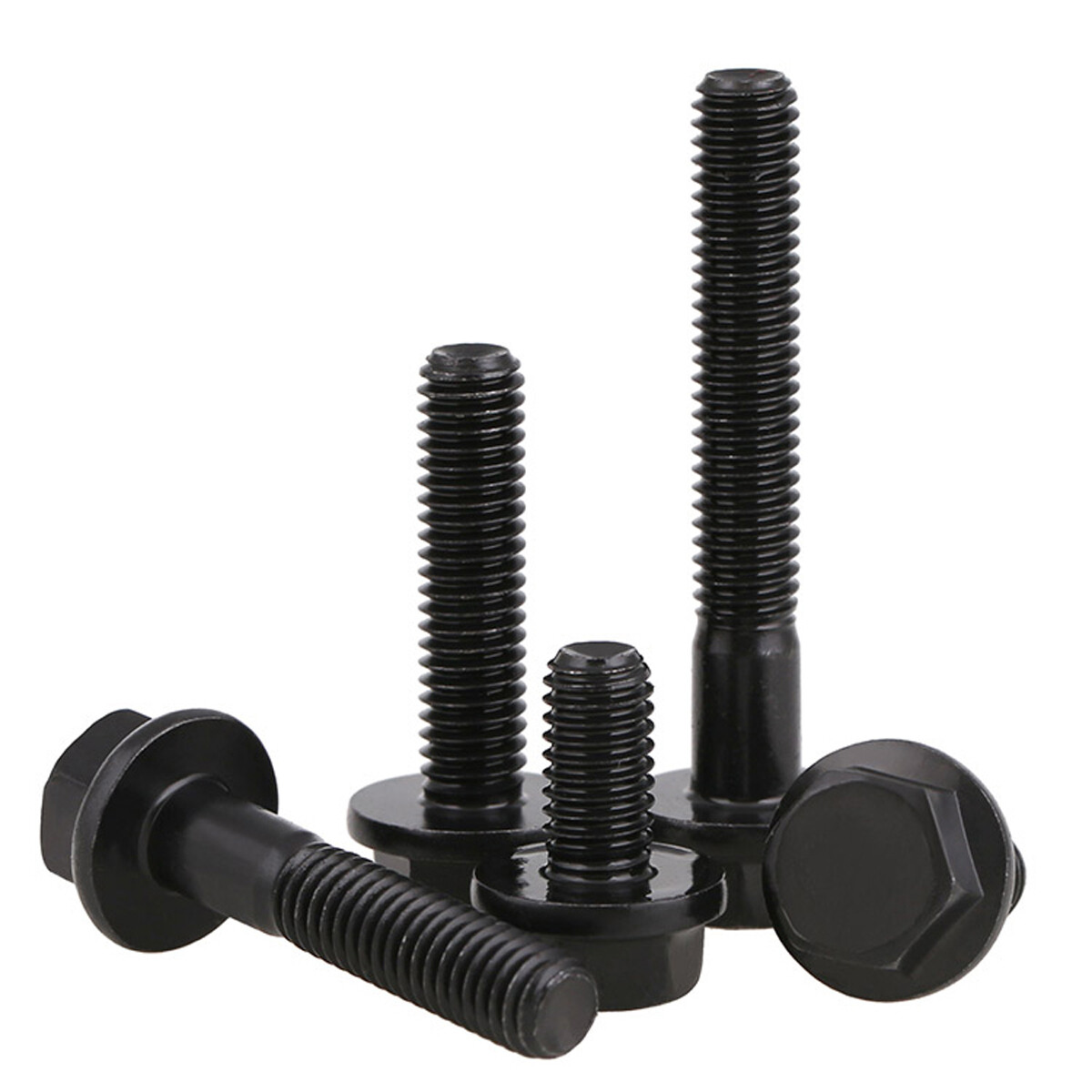M6 M8 M10 M12 M16 Hex Head Flange Bolts Hexagon Washer Head Screws Grade 10.9