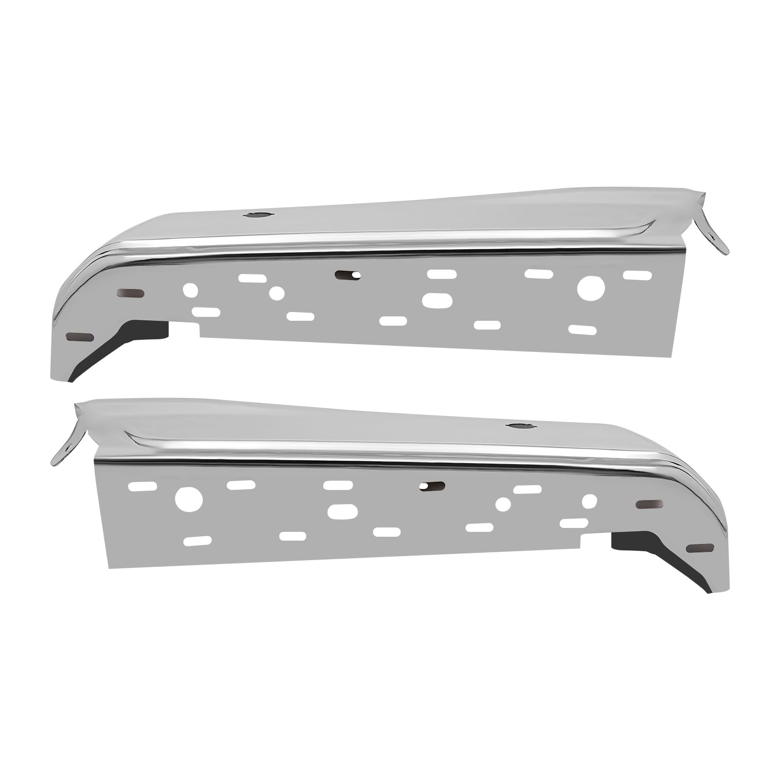 Rear Bumper End Cap Pair for 2021-2023 Ford F150 Left Right Direct Replacement