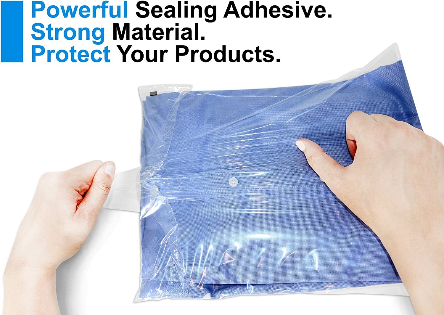200 10×13 Suffocation Warning Clear Poly Self Seal Bags 1.5 mil Mailers