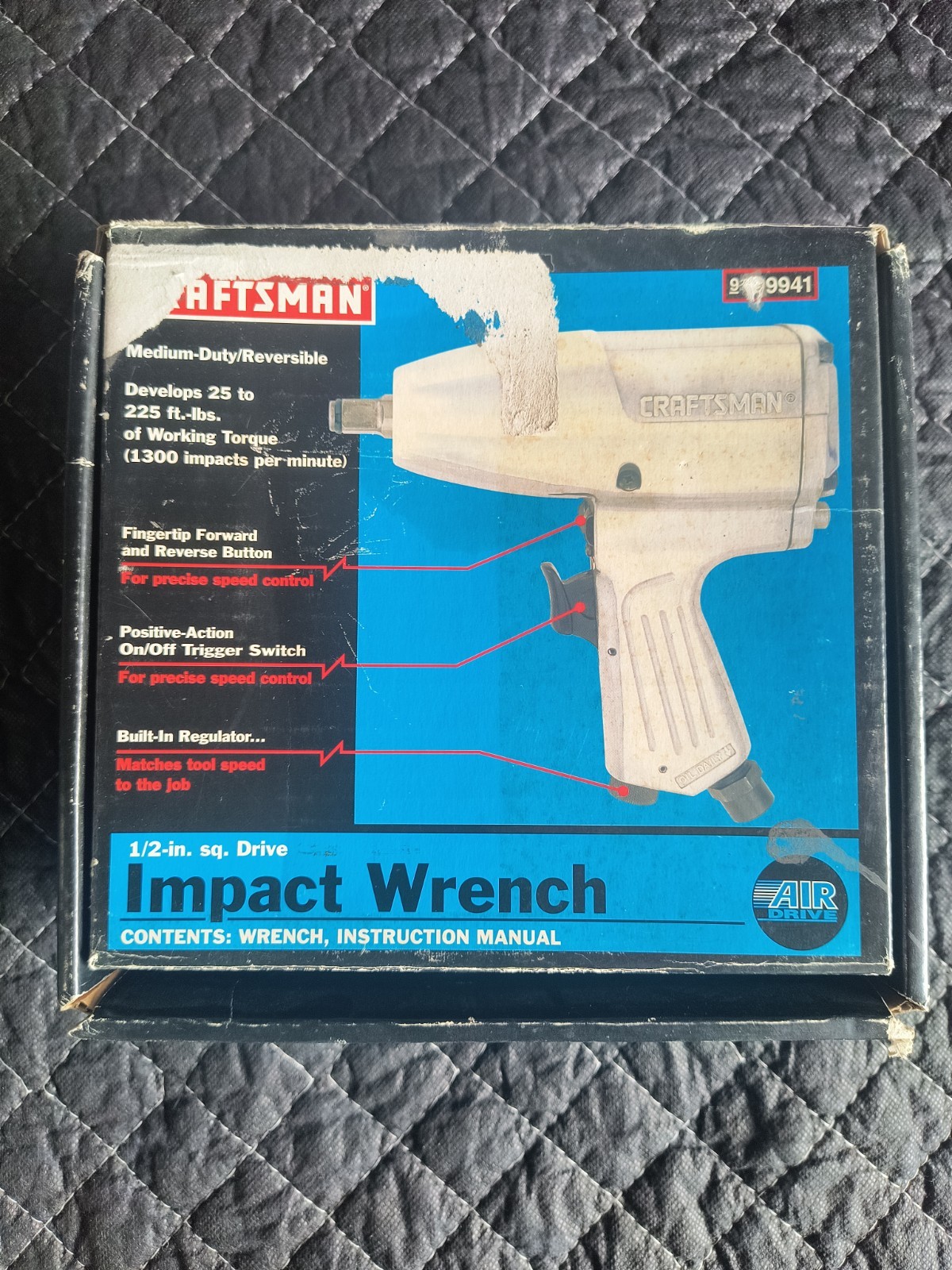 New Old Stock Craftsman 1/2 Inch Impact Wrench 9 199941 Medium Duty Reversible