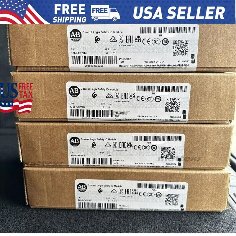 Factory Sealed AB 1756-OBV8S Control Logix Safety IO Module US Free Tax