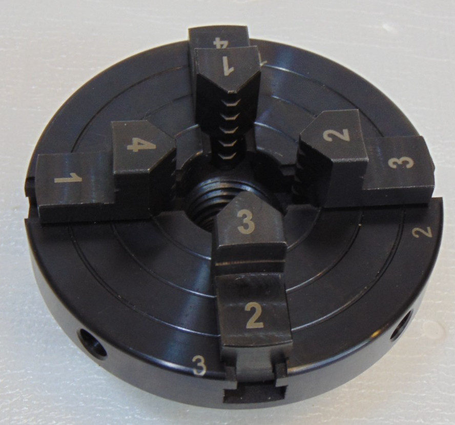 Four 4 Jaw Lathe Chuck Heavy Duty 4” Easy Twist Adjustable Black Sleeve New