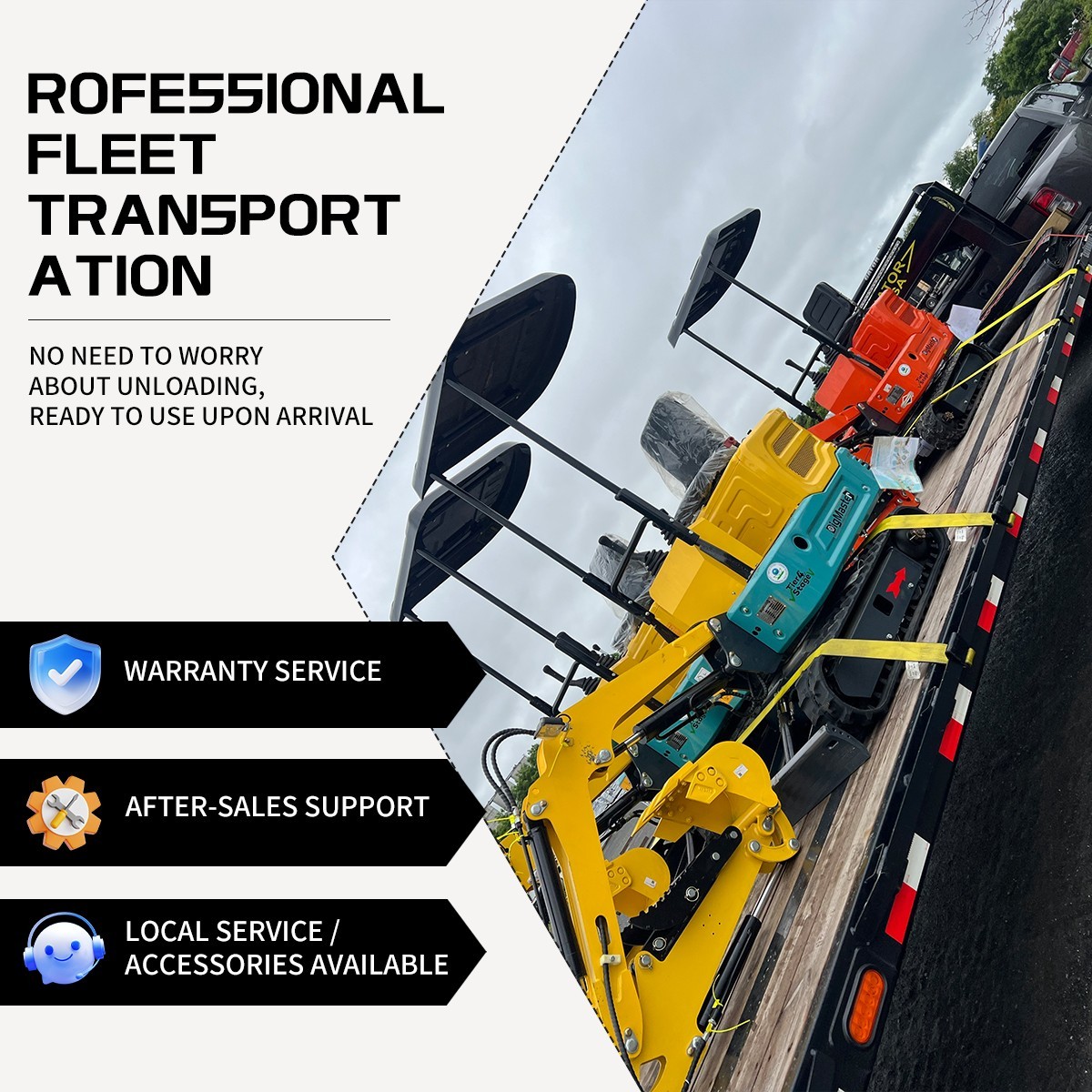 2.5 Ton Mini Excavator Kubota D902 Diesel EPA Expandable Tracks Side Swing