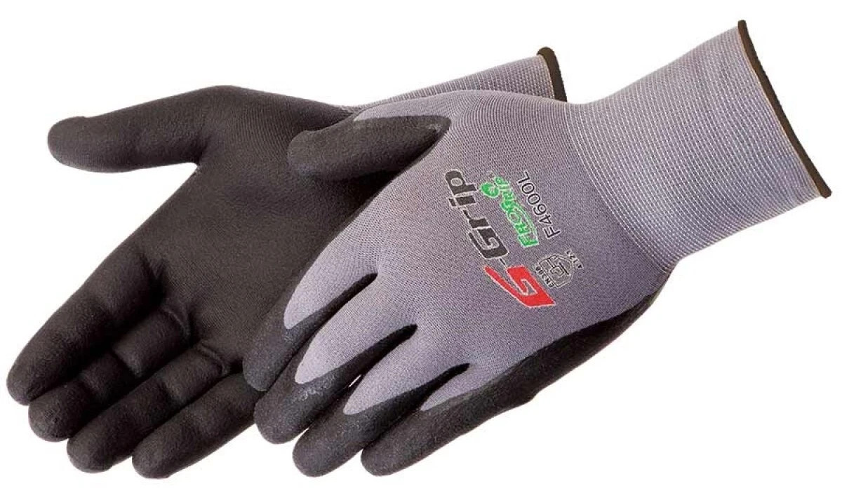 12- Lightweight Nitrile Grip Micro Foam Palm Coated Protective Work Gloves SMALL
