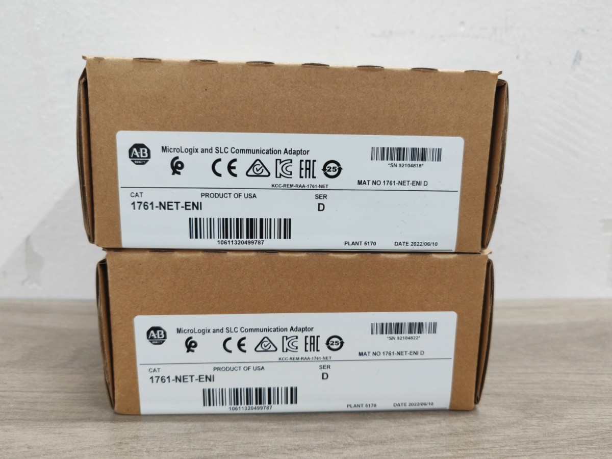 Brand New Allen Bradley 1761-NET-ENI /D MicroLogix and SLC Communication Adaptor
